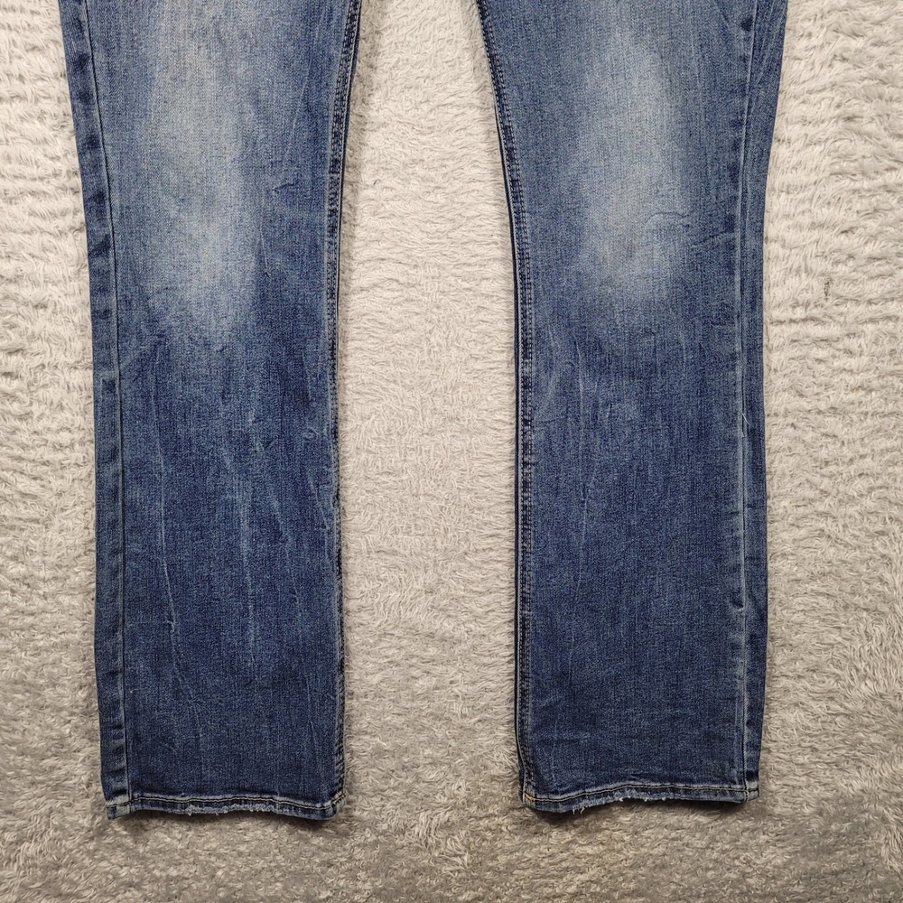 Silver Jeans Co Elyse Slim Boot Womens W30 L31 Blue Distressed Denim - Picture 3 of 13